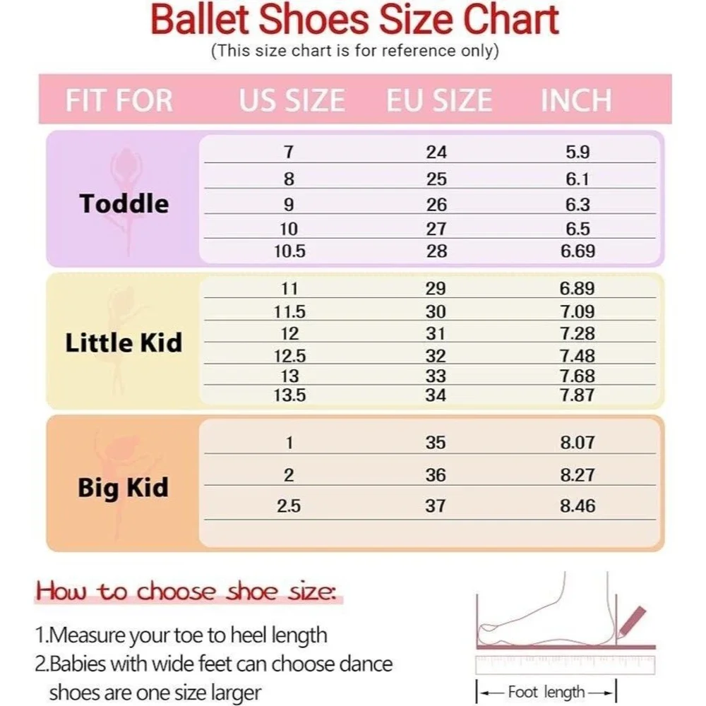 Ballet Dance Girl Shoes Slippers Flats Silver Glitter Size 1, EU 35 Split Sole